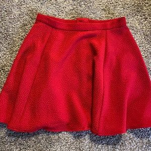 Red Skater Skirt
